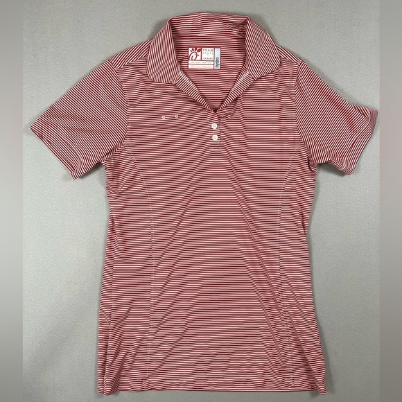 Chick-Fil-A Tops - 🐮 Chick-fil-A Team Style HydroChill Polo Red Stripe Women’s S Employee Uniform